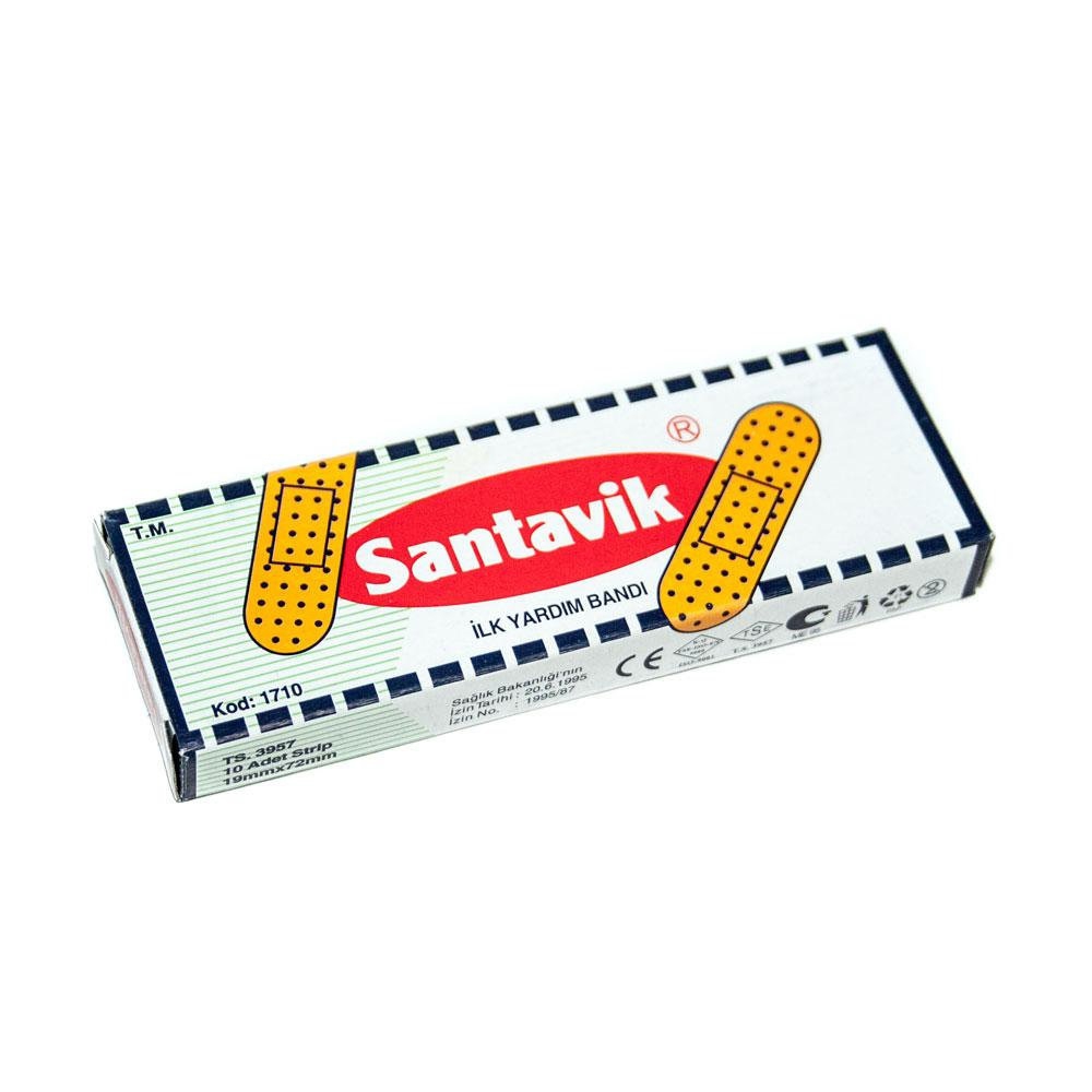 Пластир першої допомоги Santavik 19х72 мм №10 тканинний